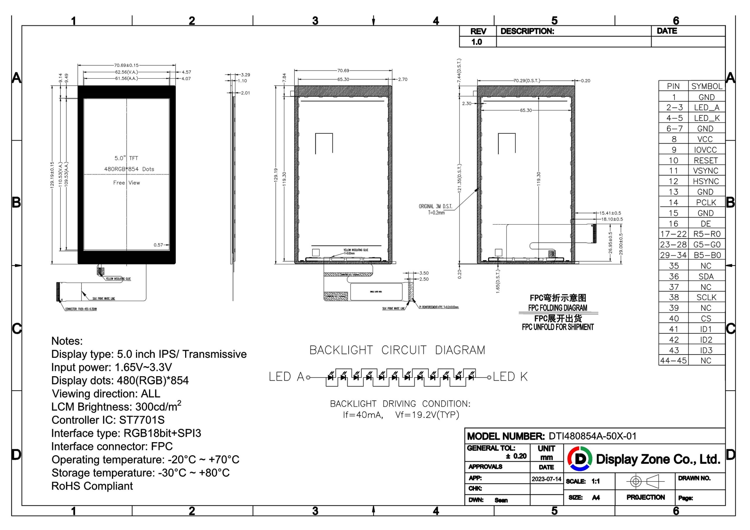 DTI480854A-50X-01 drawing HL