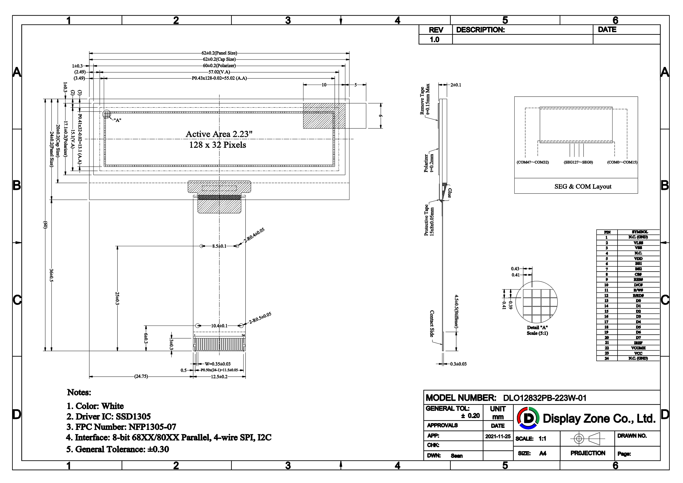 DLO12832PB-223W-01 drawing