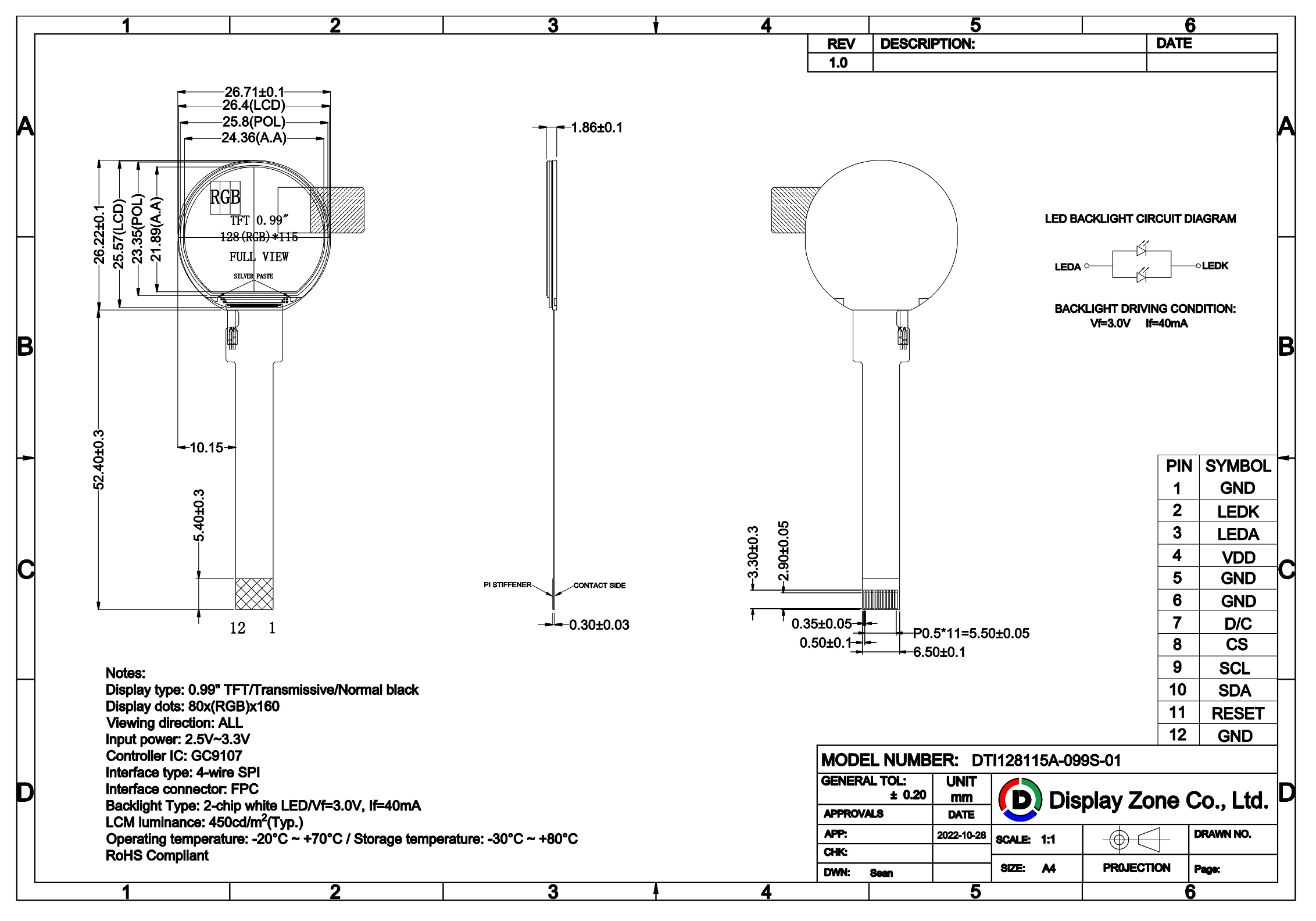DTI128115A-099S-01 drawing